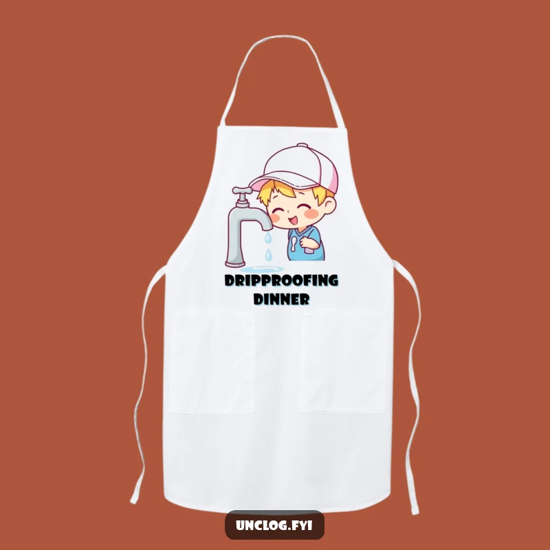 Funny Faucet Apron - Cheerful Inspector Wear for DIY Fun