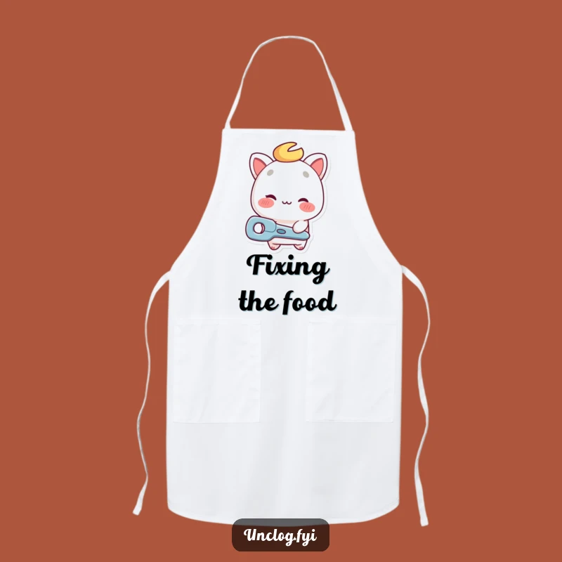 Funny Repair Guy Wink Apron - Kitchen Helper Funny Tool Design