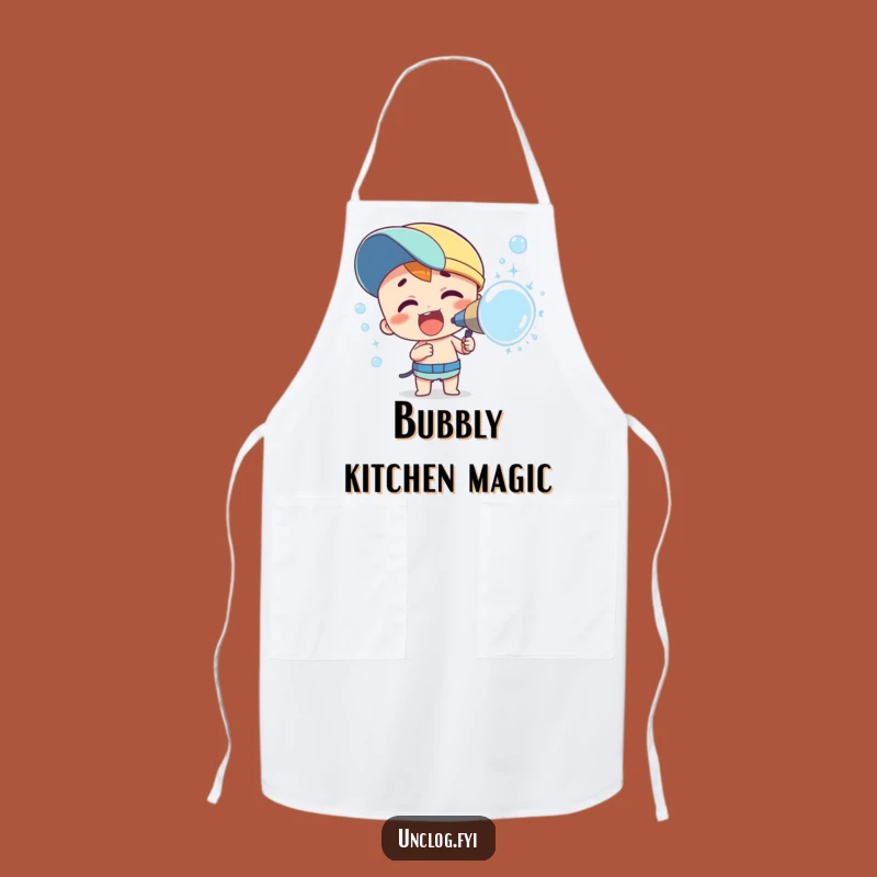 Funny Bubble Spray Apron: Cook with Fun using this Joyful Design