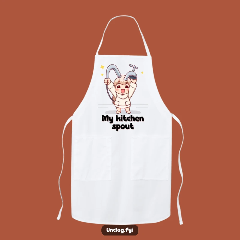 Funny Plumber Apron: New Faucet Triumph, Kitchen & Workshop Helper