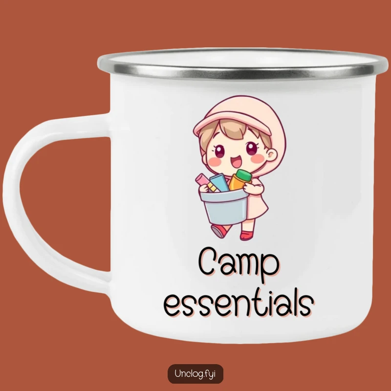 Funny Camping Mug - Kawaii Bucket Carrier: Adventure Supplies Gift