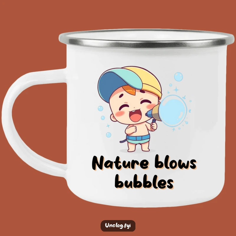 Funny Bubble Spray Camping Mug: Joyful Outdoor Fun for Campers