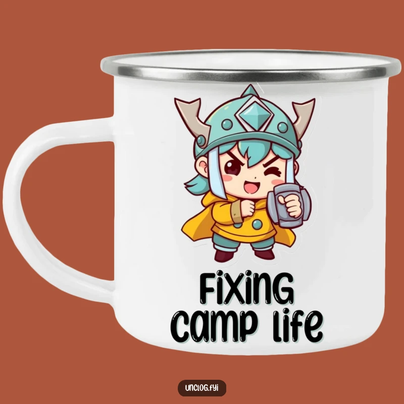 Funny Determined Bolt Tightener Camping Mug: Focus on Your Adventure with this Handy Mug Gift
