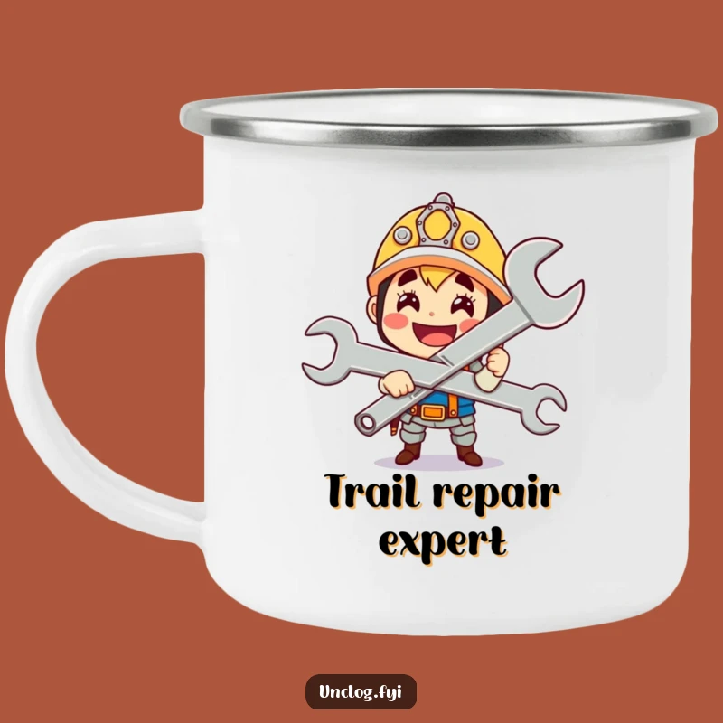 Funny Wrench Master Camping Mug: Fixer's Brew with This Proud Character
