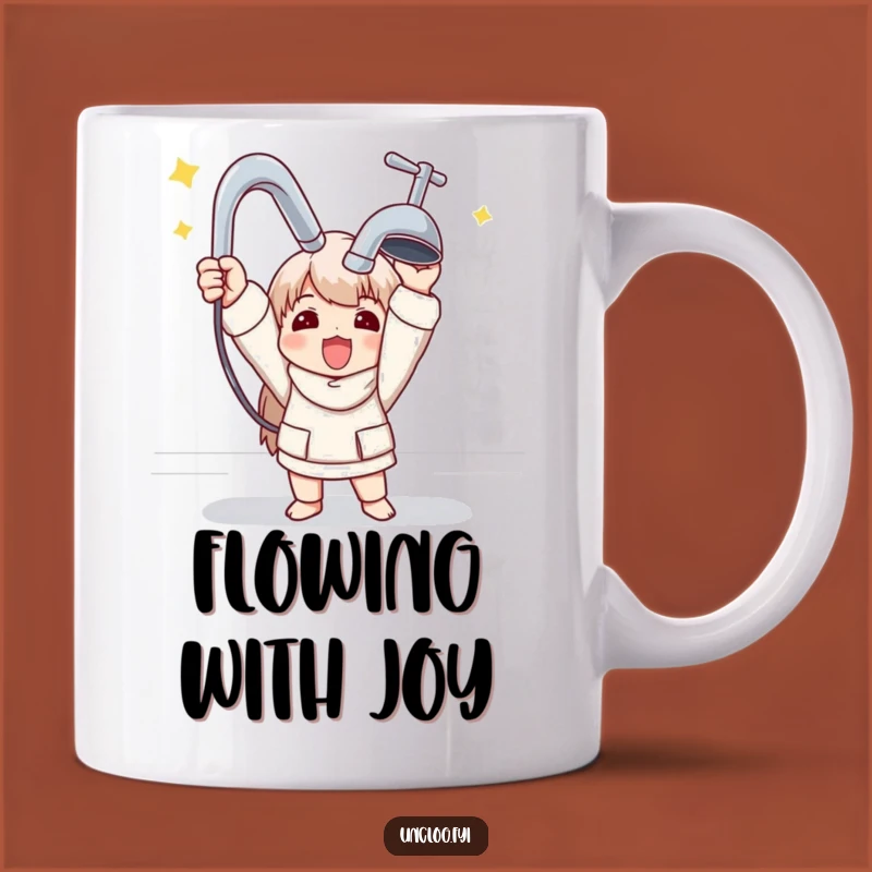 Funny Plumber Gift Mug: New Faucet Triumph, Perfect for Home Improvement