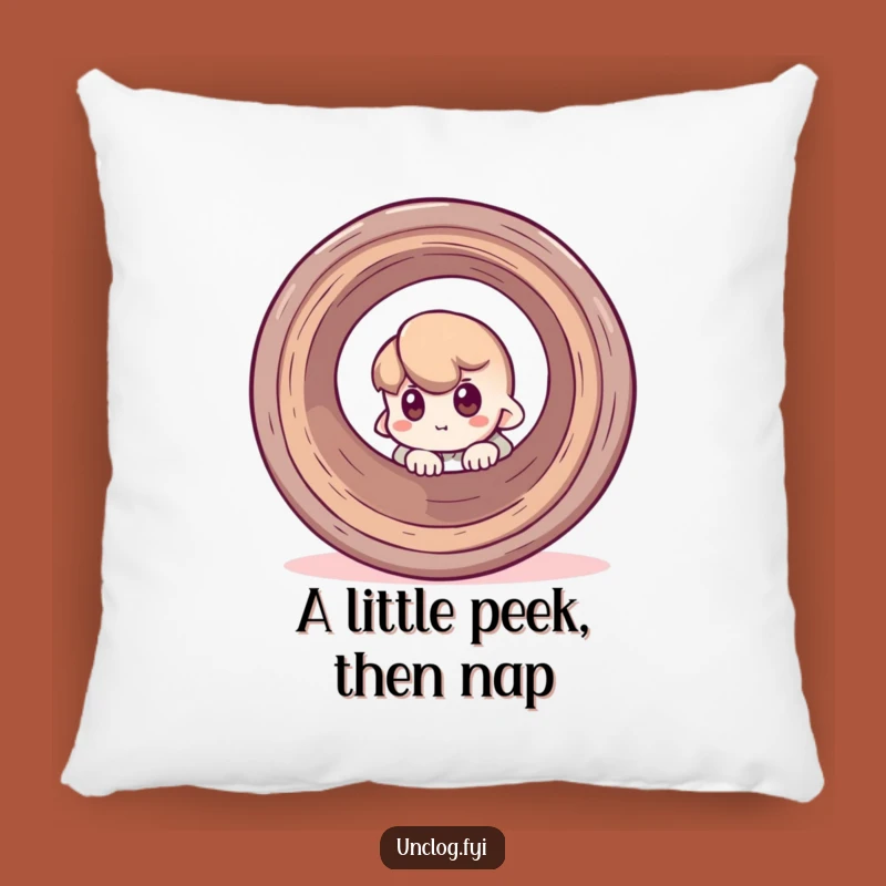 Funny Peeking Pipe Pillow: Cozy Comfort with a Curious and Humorous Twist!