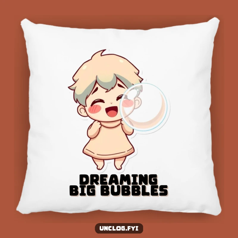 Funny Bubble Blower Pillow: Cozy Comfort with a Cheerful Twist