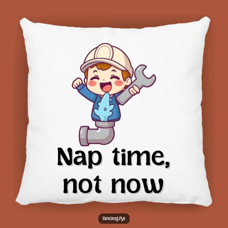 Funny Fixer Pillow - Cute Character Accent for Cozy Humor