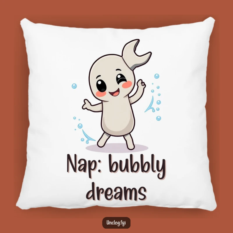 Funny Pipe Wrench Dancer Pillow: Cozy Fun, Perfect Humorous Gift