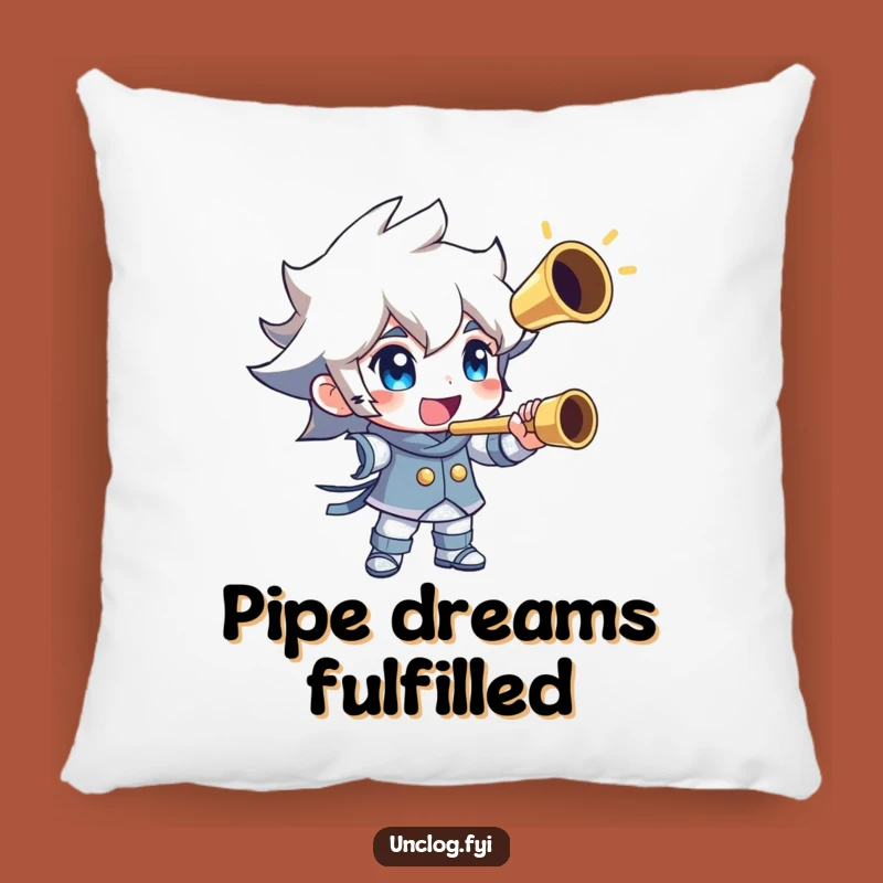 Funny Unclogged Pipe Pillow: Comfy Victory Accent for Relaxation