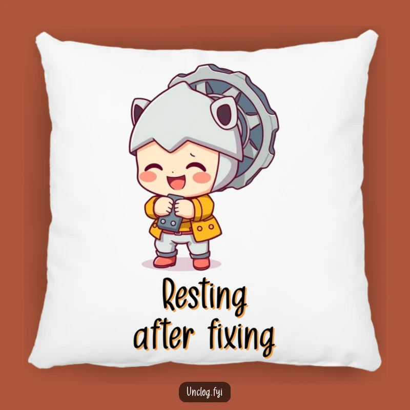 Funny Character Bolt Tightening Pillow: Soft Comfort for the Handy Person