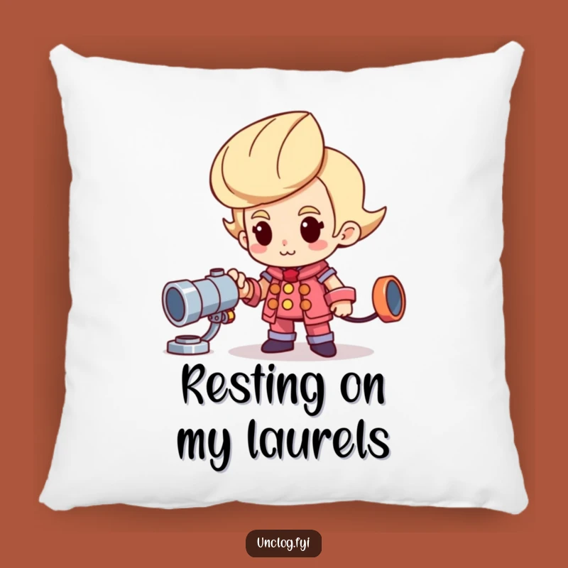 Funny Proud Plumber Pillow: Cozy Shiny New Pipe Accessory