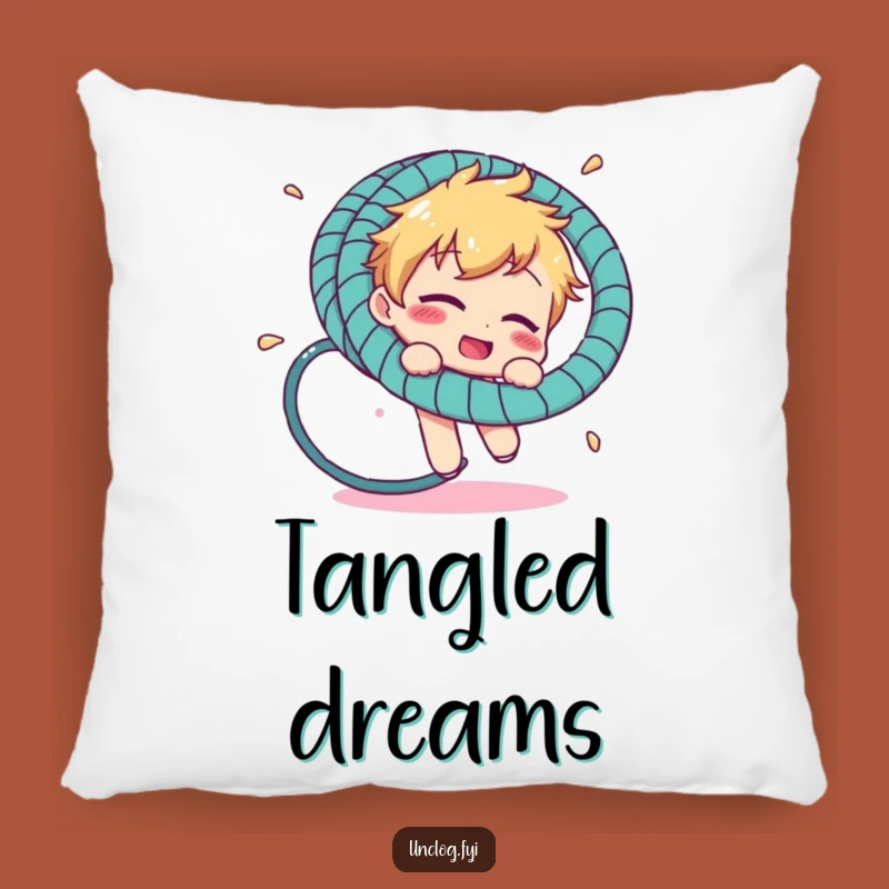 Funny Hosepipe Nap Pillow: Comical Character's Restful Garden Mishap Gift