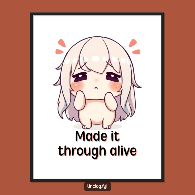 Funny Relief Digital Art - Sweatbrow Print, Instant Humorous Decor Gift