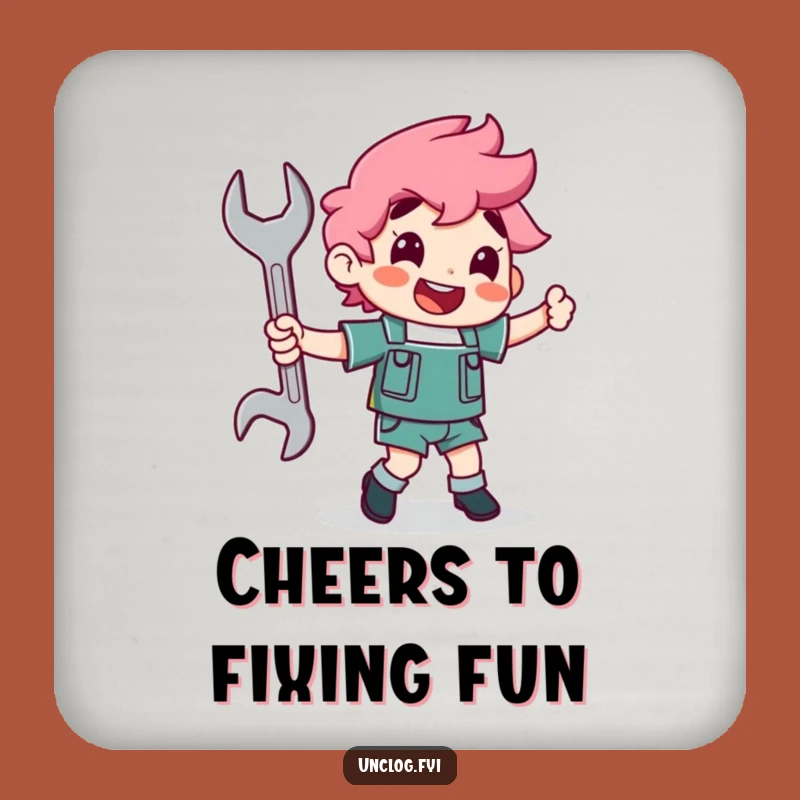 Funny Dancing Wrench Coaster - Mechanic's Surface Protection, Ideal Funny Gift