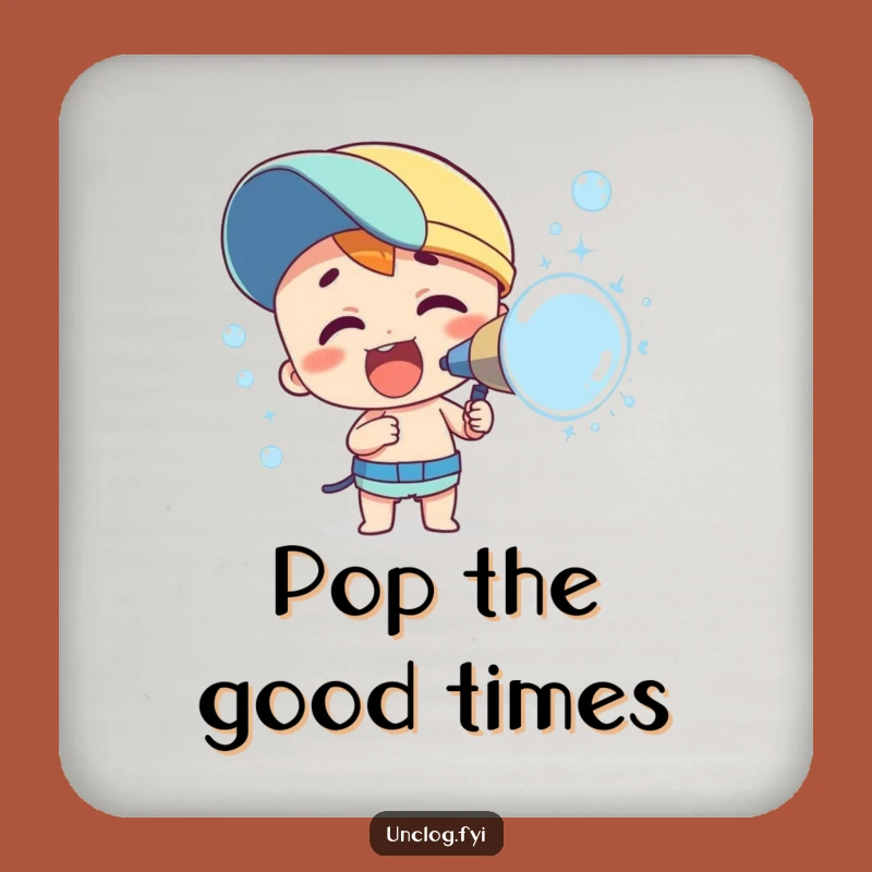 Funny Bubble Spray Coaster: Protect Surfaces with Joyful Art