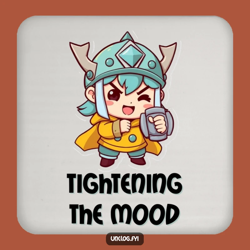 Funny Determined Bolt Tightener Drink Coaster: Protect Surfaces with this Handy Coaster Gift