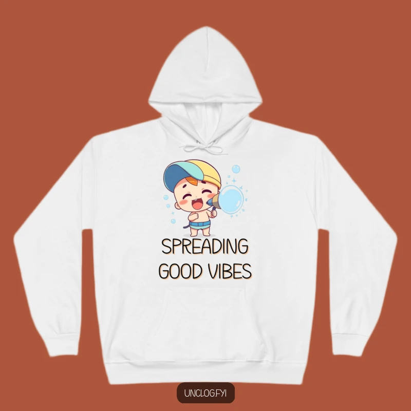 Funny Bubble Enthusiast Hoodie: Cozy Up with This Joyful Spraying Design