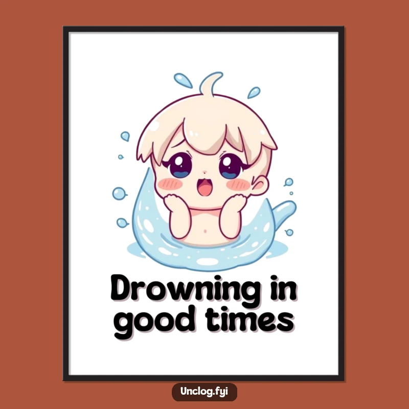 Free Printable Wall Art: Overflowing Humor - Funny Downloadable Decor