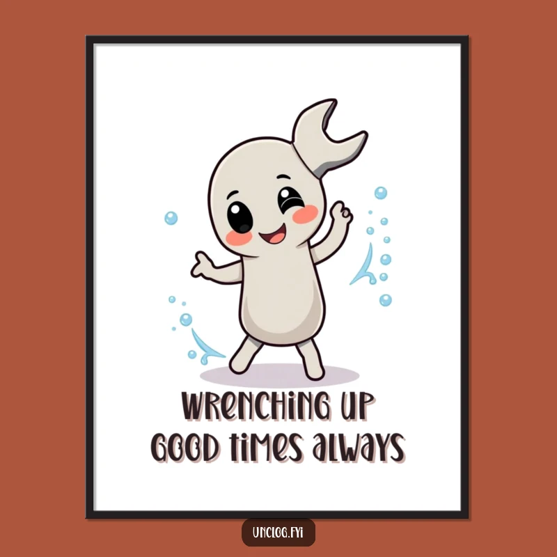 Free Printable Wall Art: Wrench's Dance! Funny Downloadable Decor Gift