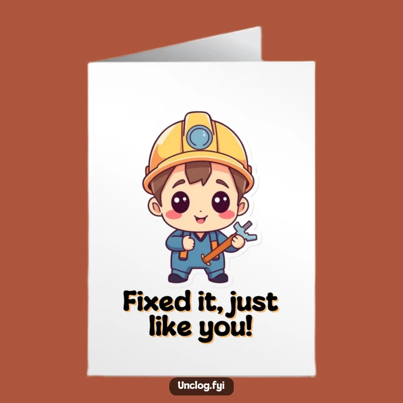 Happy Birthday Free Printable Card: Proud Repairman, Funny DIY Gift Download