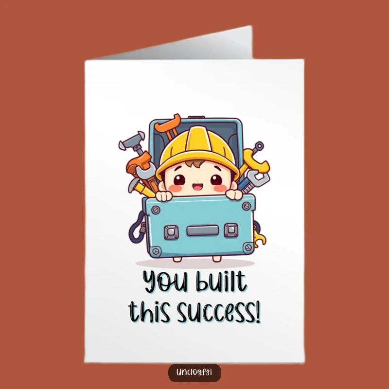 Free Printable Congrats Card: Toolbox of Success - Humorous Downloadable Celebration!