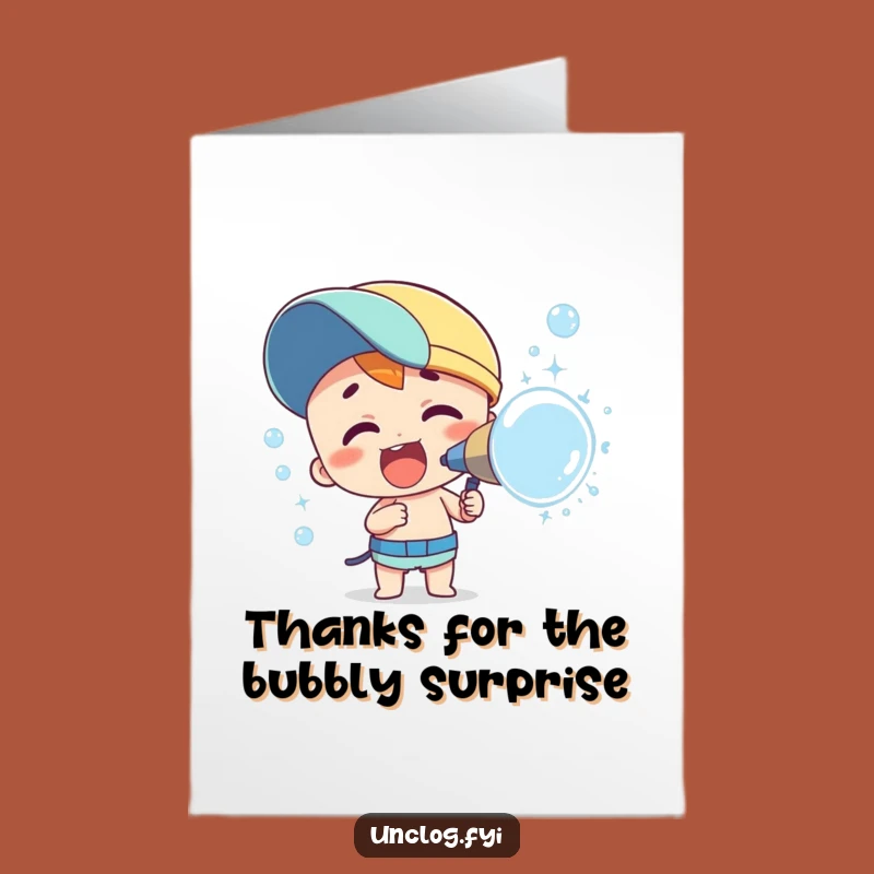 Free Printable Thank You Card: Bubble Spray Gratitude Downloadable Gift