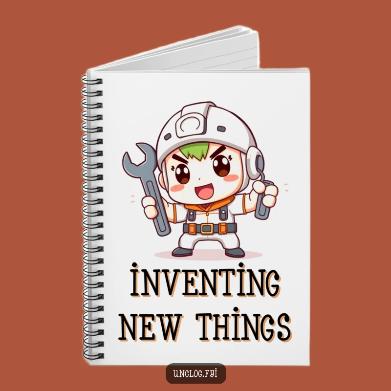 Funny Notebook: Plan Your Projects with This Determined Mechanic Cover Design