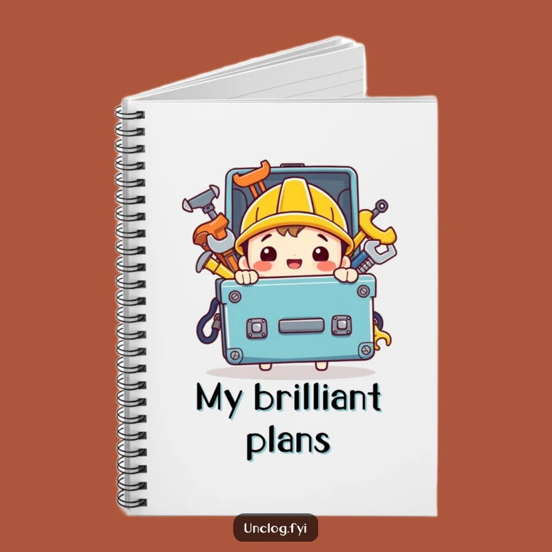 Funny Handy Character Notebook: Toolbox Journal for Plans