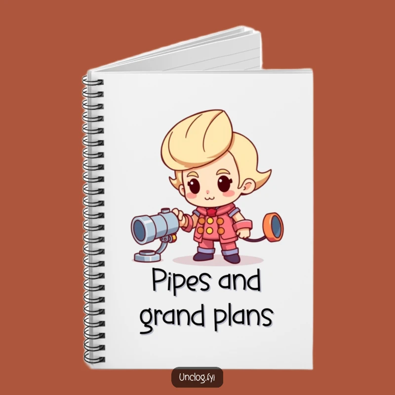 Funny Proud Plumber Notebook: Shiny New Pipe Journal
