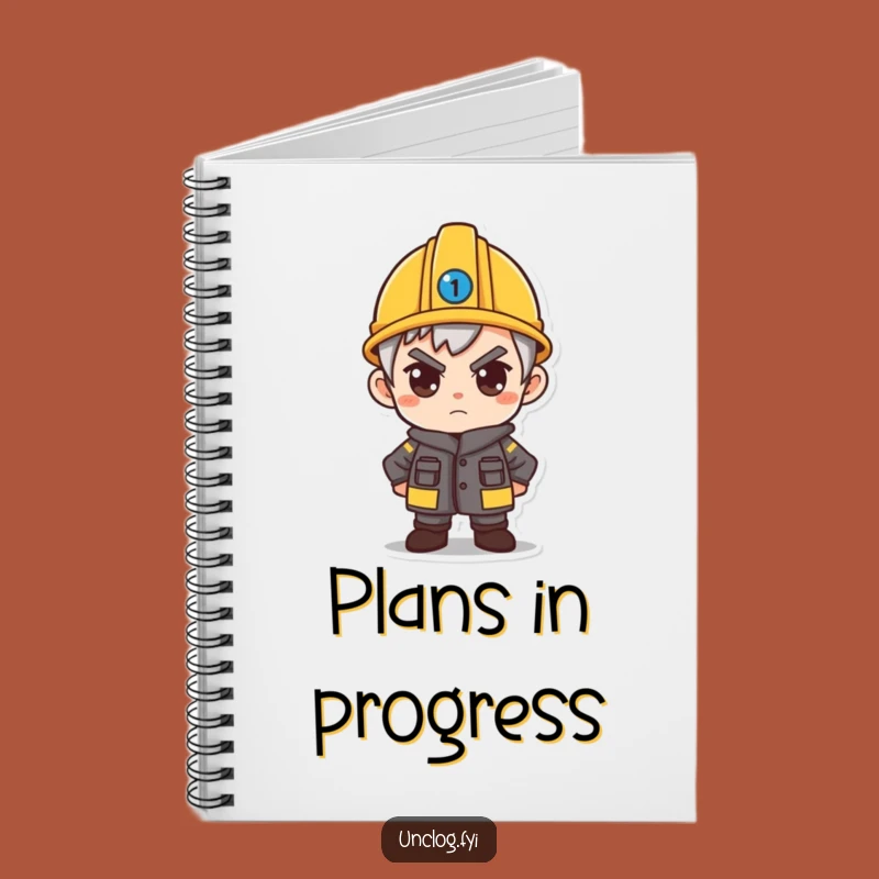 Funny Determined Hard Hat Notebook: Plan Your Success - Journal