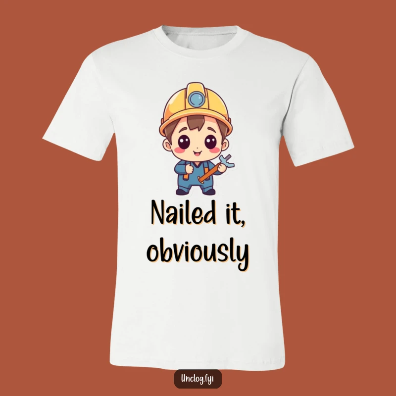 Funny Fixer Character T-Shirt: A Hilarious Tee for Master Crafters