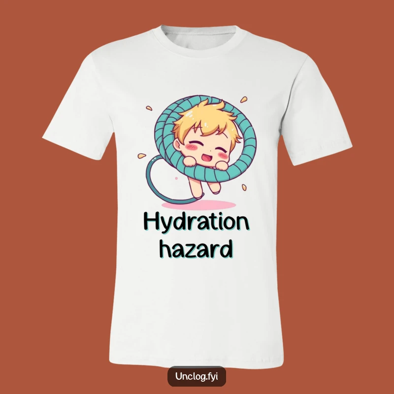 Funny Hosepipe Tangle T-Shirt: Hilarious Character Gag Gift for Outdoor Enthusiasts