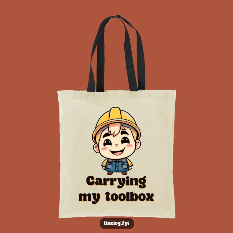 Funny Backwards Hard Hat Tote Bag: Carry Your Attitude with Style