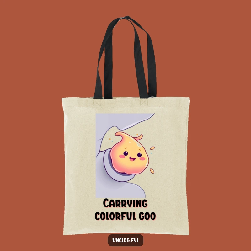 Funny Goo Blob Tote: Colorful Carry-All, Perfect Humorous Gift
