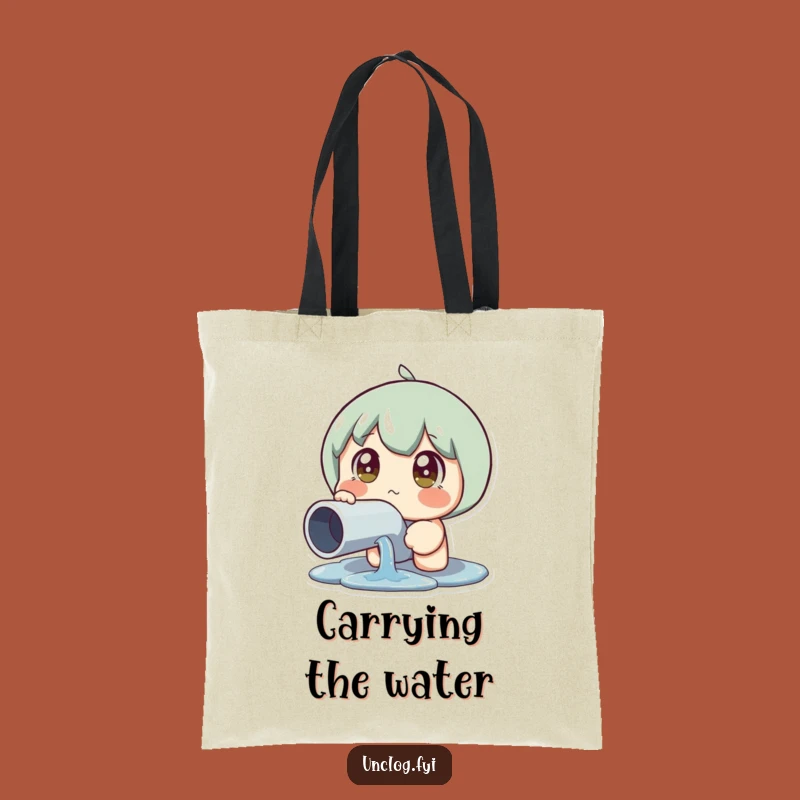 Funny Leaky Pipe Reaction Tote Bag: Carry Your Shock in Style