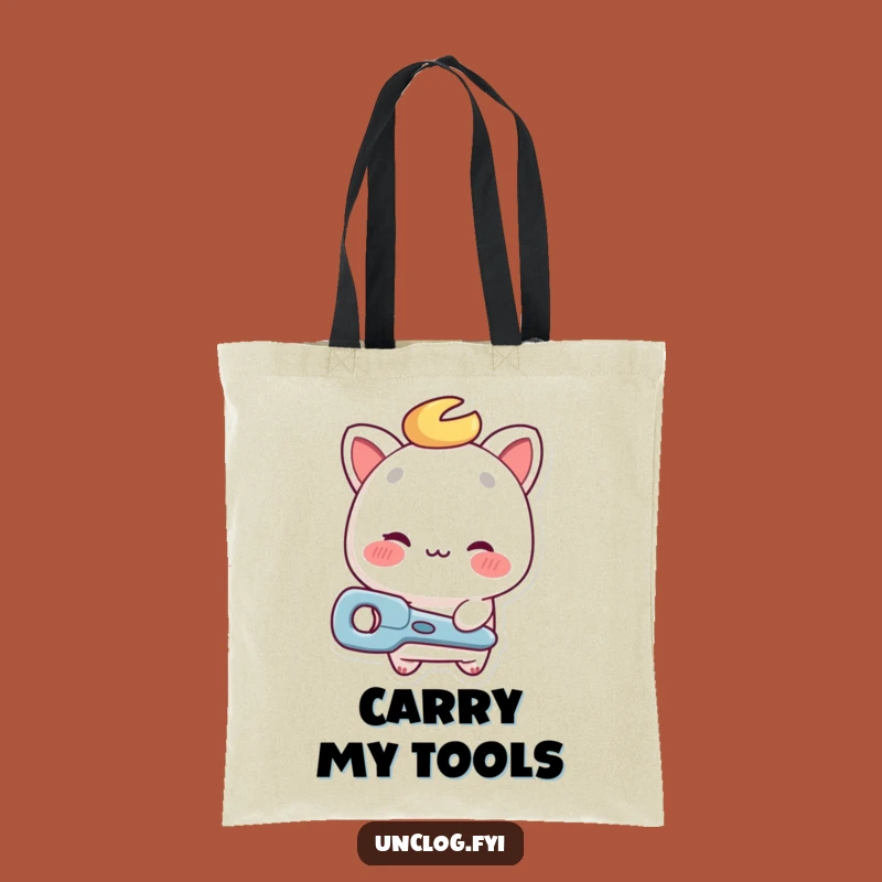 Funny Repair Guy Wink Tote Bag - Carry Tools Funny Helper Bag